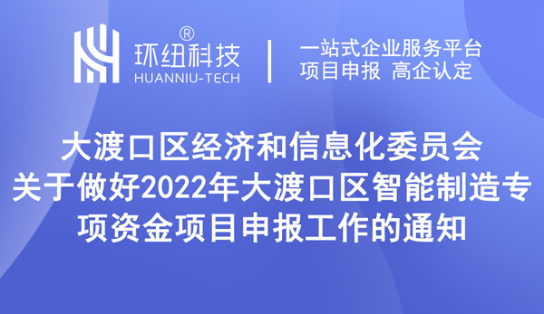 大渡口區智能制造專項資金項目申報