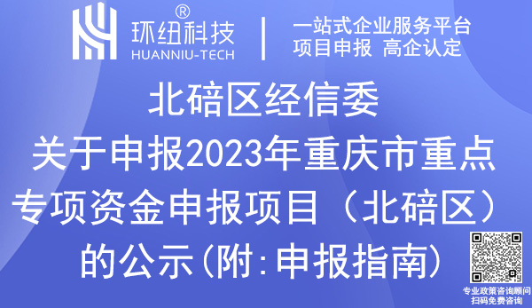 北碚區工業和信息化專項資金項目名單