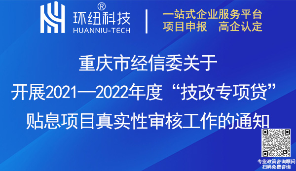 重慶技改專項貸貼息項目真實性審核